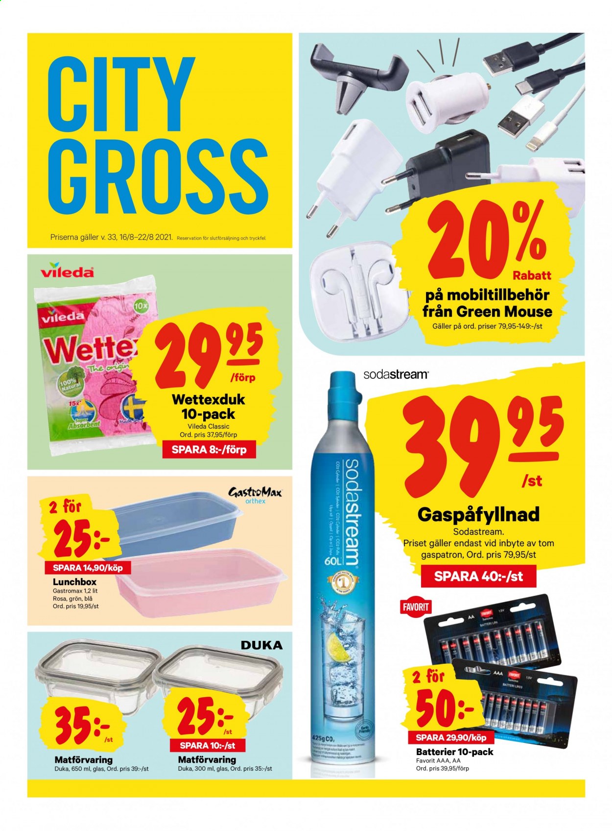 City Gross reklamblad - 16/8 2021 - 22/8 2021. Sida 17