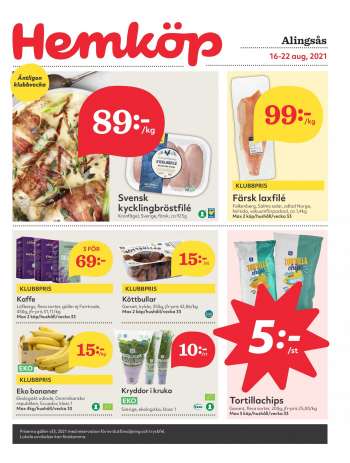 Hemköp reklamblad - 16/8 2021 - 22/8 2021.