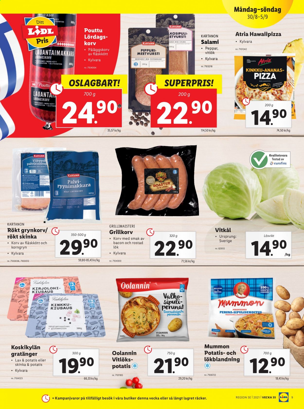 Lidl reklamblad - 30/8 2021 - 5/9 2021. Sida 9