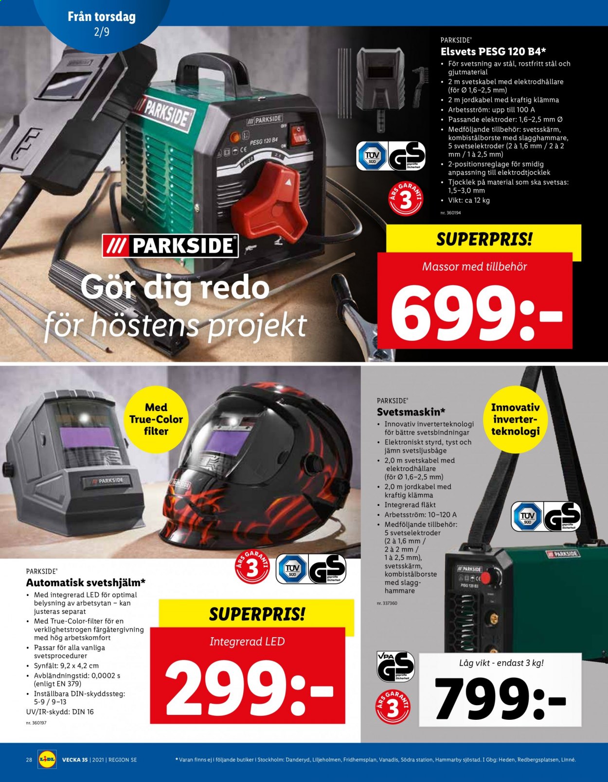 Lidl reklamblad - 30/8 2021 - 5/9 2021. Sida 28