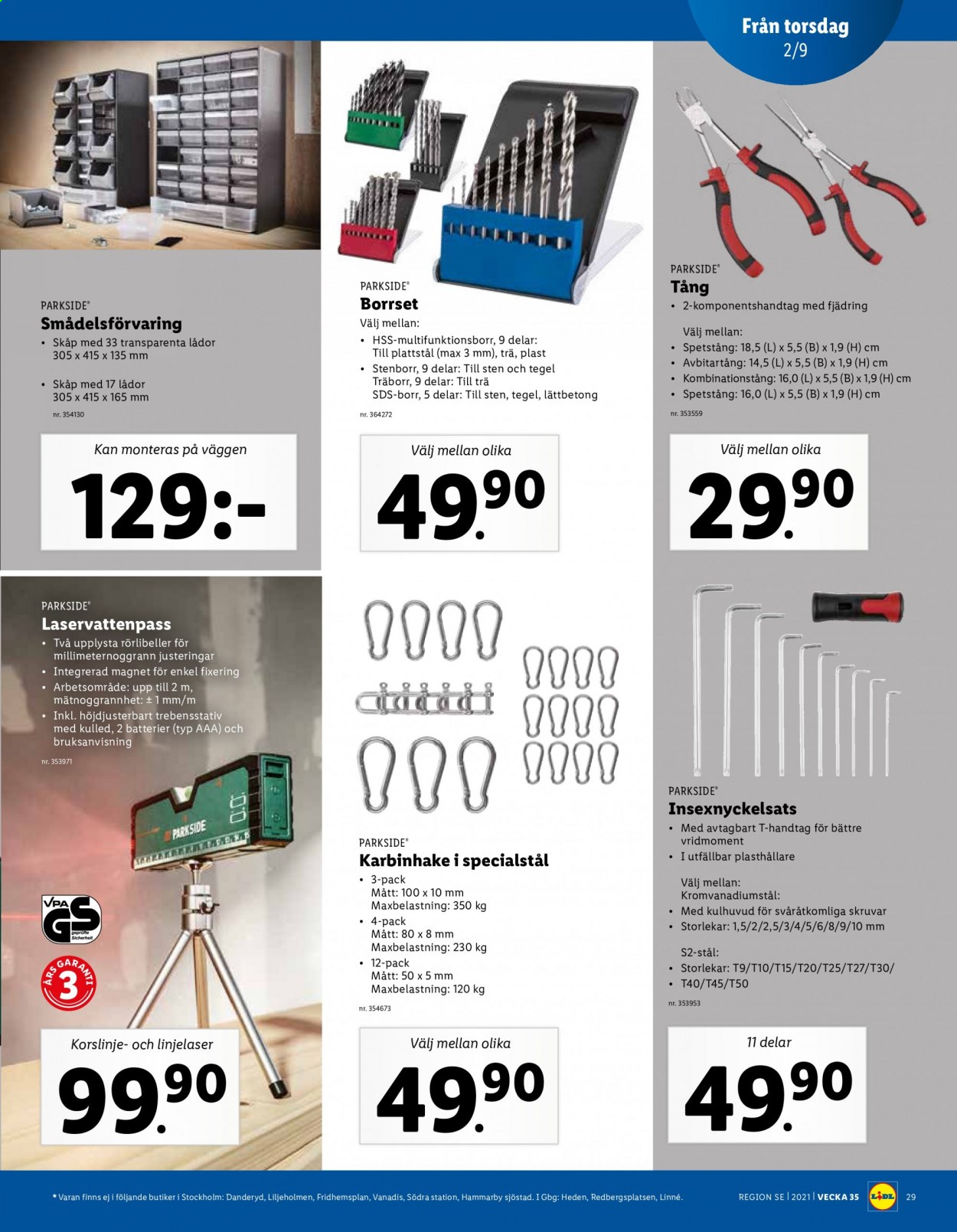 Lidl reklamblad - 30/8 2021 - 5/9 2021. Sida 29