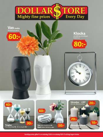 DollarStore reklamblad - 23/8 2021 - 19/9 2021.
