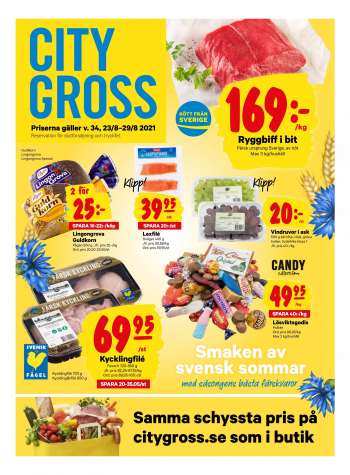 City Gross reklamblad - 23/8 2021 - 29/8 2021.
