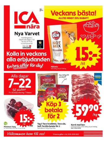 ICA reklamblad - 23/8 2021 - 29/8 2021.