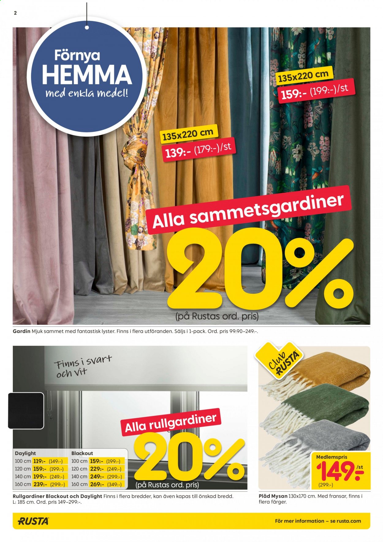 Rusta reklamblad - 25/8 2021 - 31/8 2021. Sida 2
