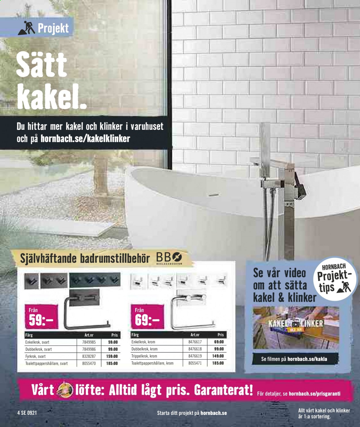 Hornbach reklamblad - 27/8 2021 - 22/9 2021. Sida 4