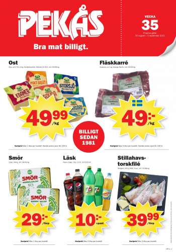 Pekås reklamblad - 30/8 2021 - 5/9 2021.