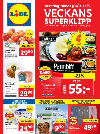 Lidl reklamblad - 6/9 2021 - 12/9 2021.
