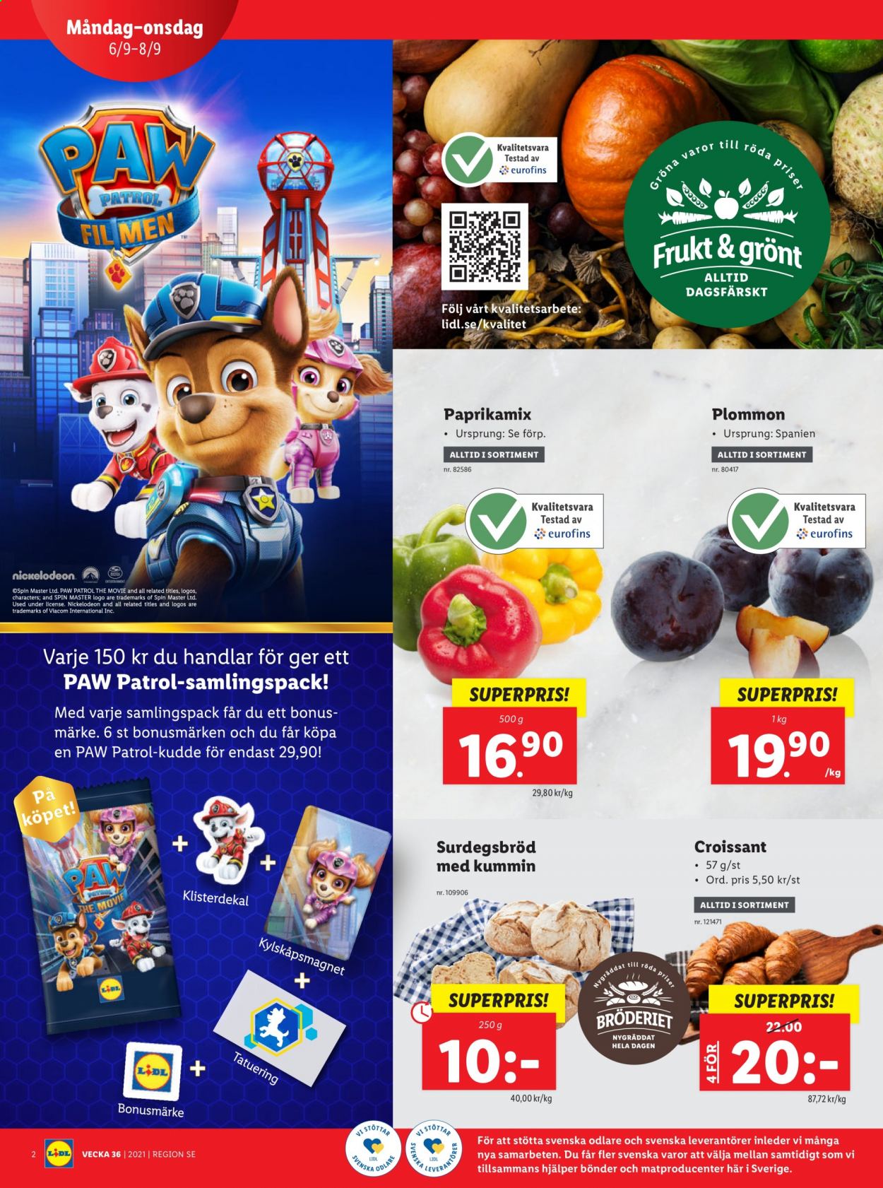 Lidl reklamblad - 6/9 2021 - 12/9 2021. Sida 2