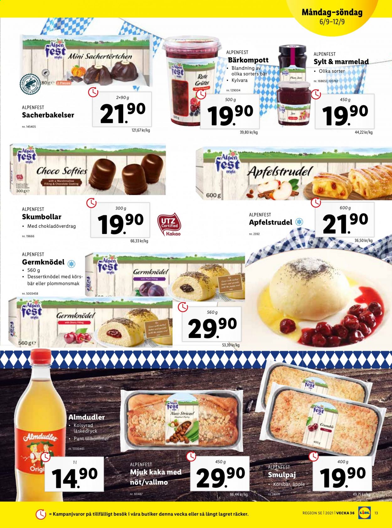 Lidl reklamblad - 6/9 2021 - 12/9 2021. Sida 13