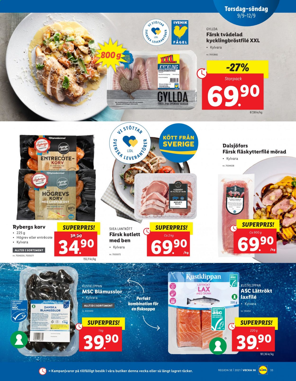 Lidl reklamblad - 6/9 2021 - 12/9 2021. Sida 33