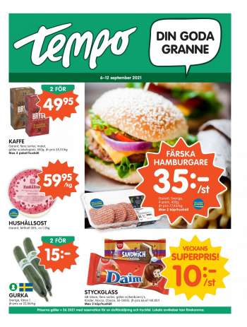 Tempo reklamblad - 6/9 2021 - 12/9 2021.