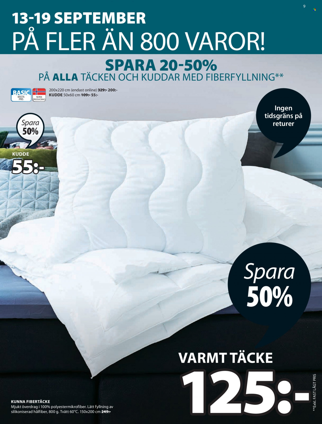 JYSK reklamblad - 13/9 2021 - 22/9 2021. Sida 9