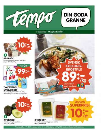 Tempo reklamblad - 13/9 2021 - 19/9 2021.