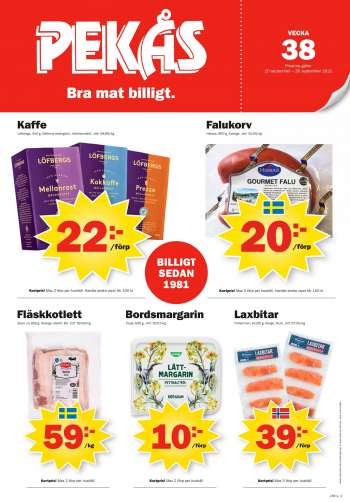 Pekås reklamblad - 20/9 2021 - 26/9 2021.