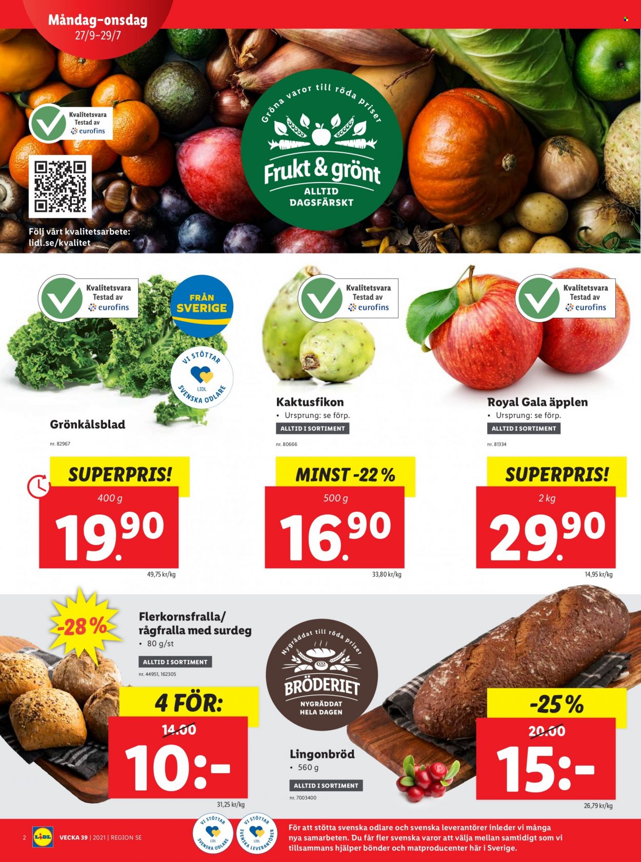 Lidl reklamblad - 27/9 2021 - 3/10 2021. Sida 2