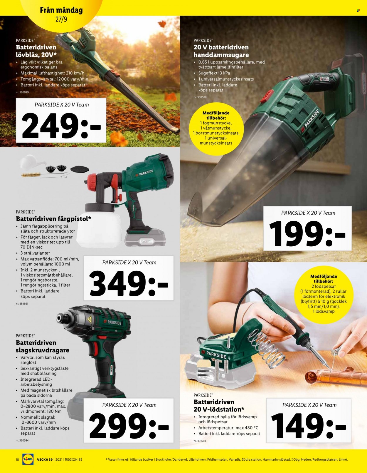 Lidl reklamblad - 27/9 2021 - 3/10 2021. Sida 18