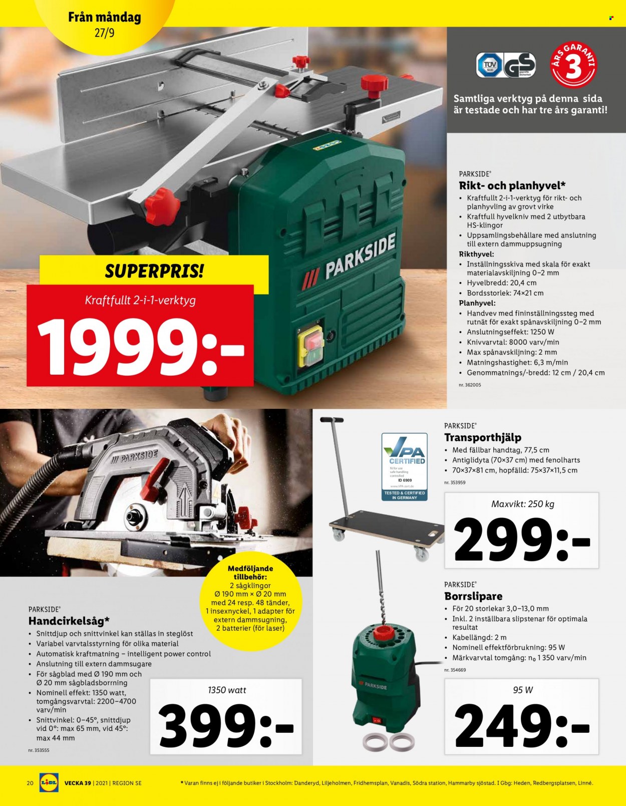 Lidl reklamblad - 27/9 2021 - 3/10 2021. Sida 20
