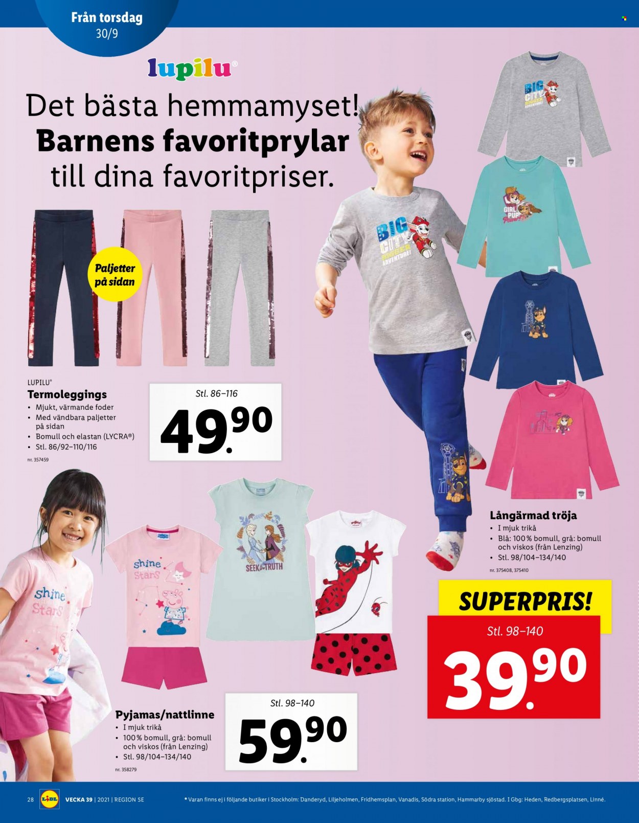 Lidl reklamblad - 27/9 2021 - 3/10 2021. Sida 28