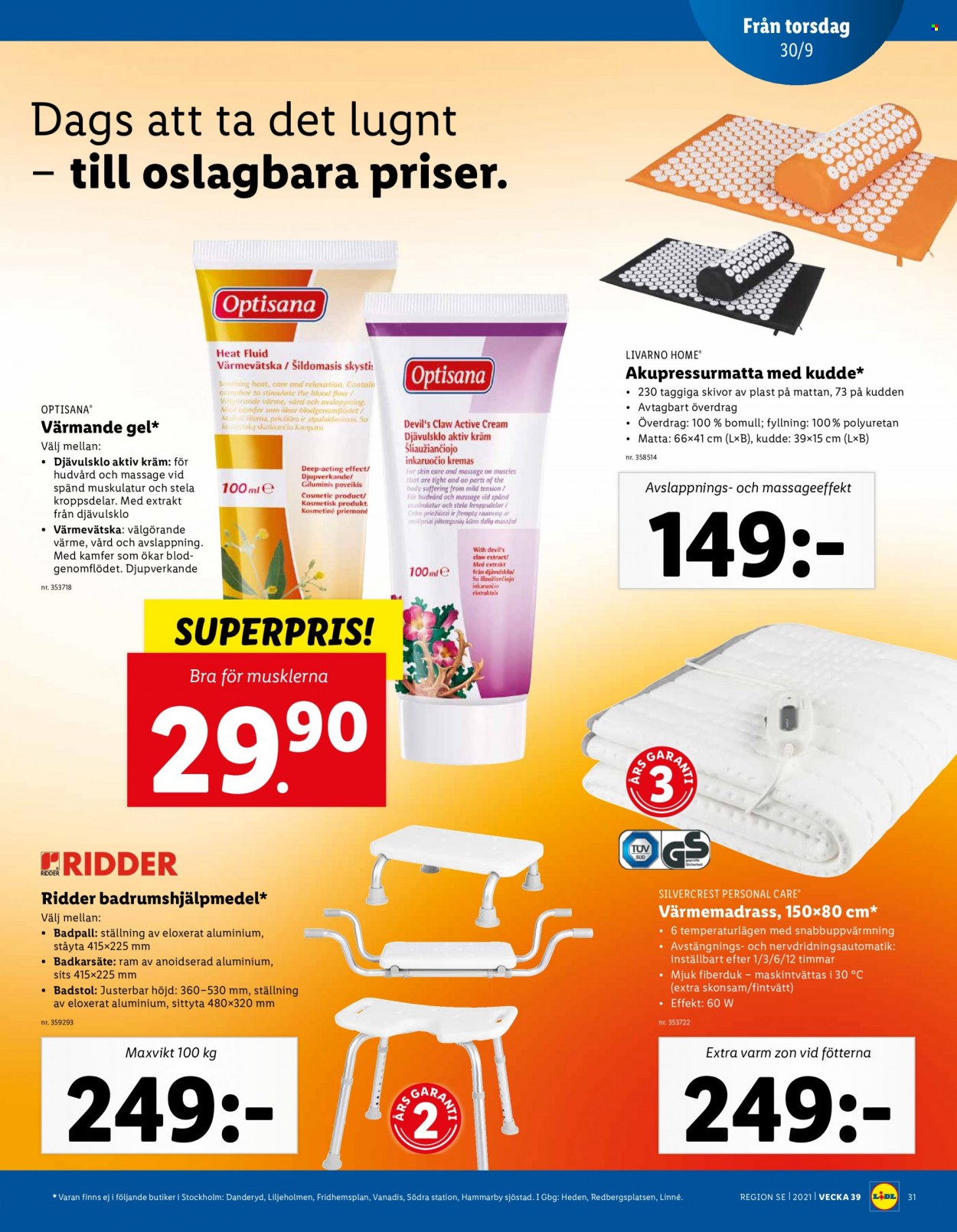 Lidl reklamblad - 27/9 2021 - 3/10 2021. Sida 31