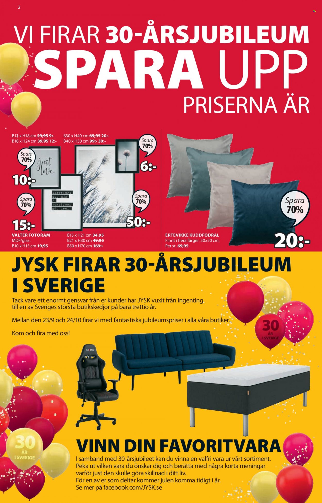 JYSK reklamblad - 23/9 2021 - 26/9 2021. Sida 2