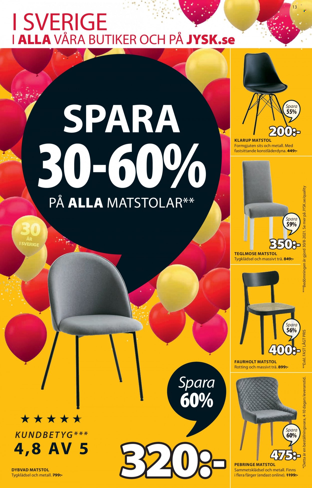 JYSK reklamblad - 23/9 2021 - 26/9 2021. Sida 13