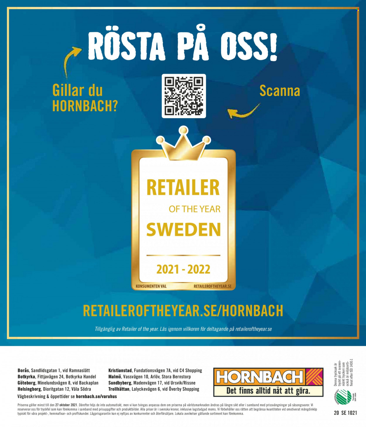 Hornbach reklamblad - 25/9 2021 - 27/10 2021. Sida 20