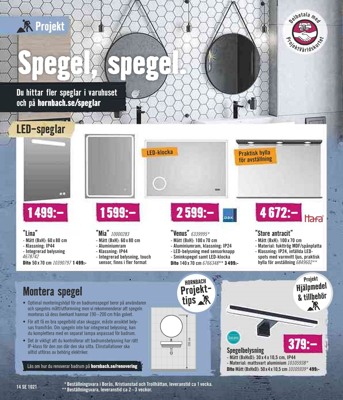 Hornbach reklamblad - 25/9 2021 - 27/10 2021. Sida 14