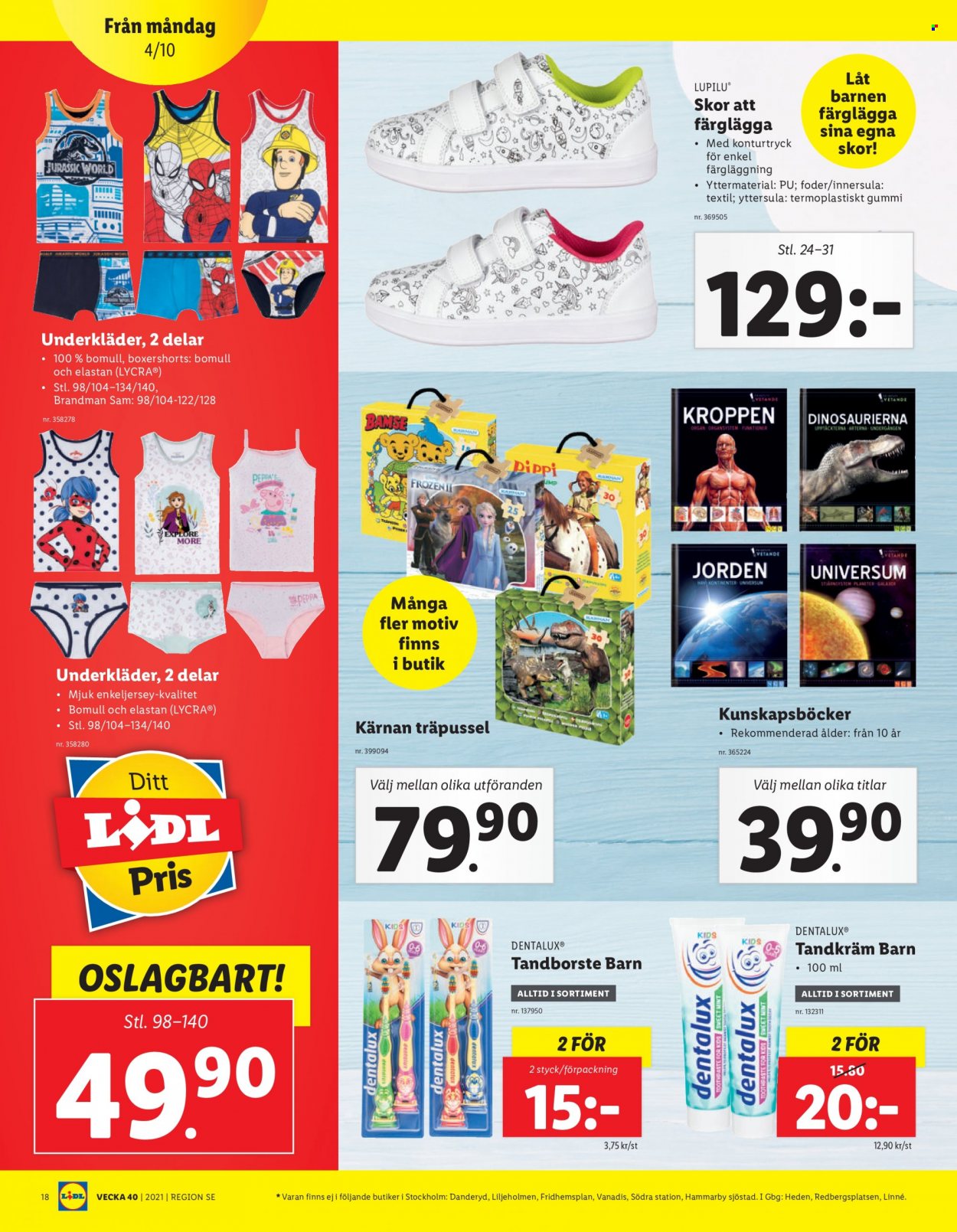 Lidl reklamblad - 4/10 2021 - 10/10 2021. Sida 18