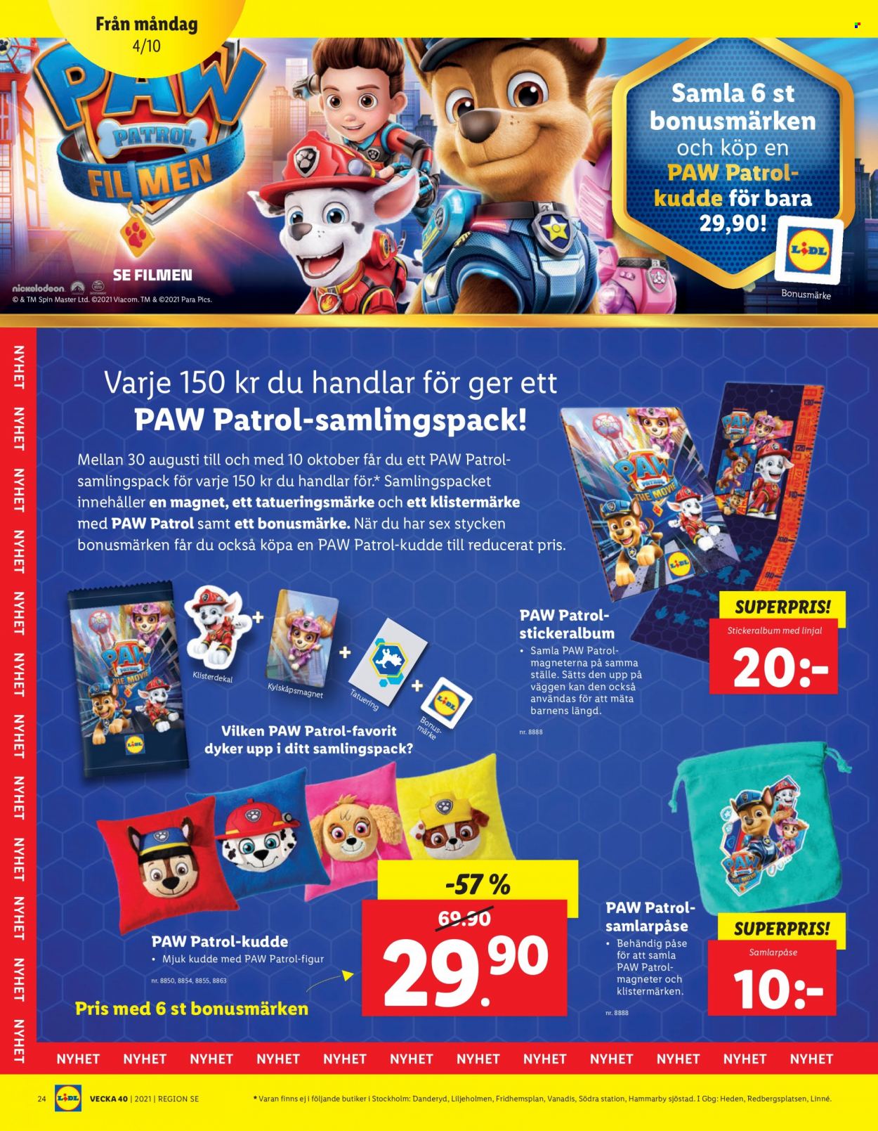 Lidl reklamblad - 4/10 2021 - 10/10 2021. Sida 24