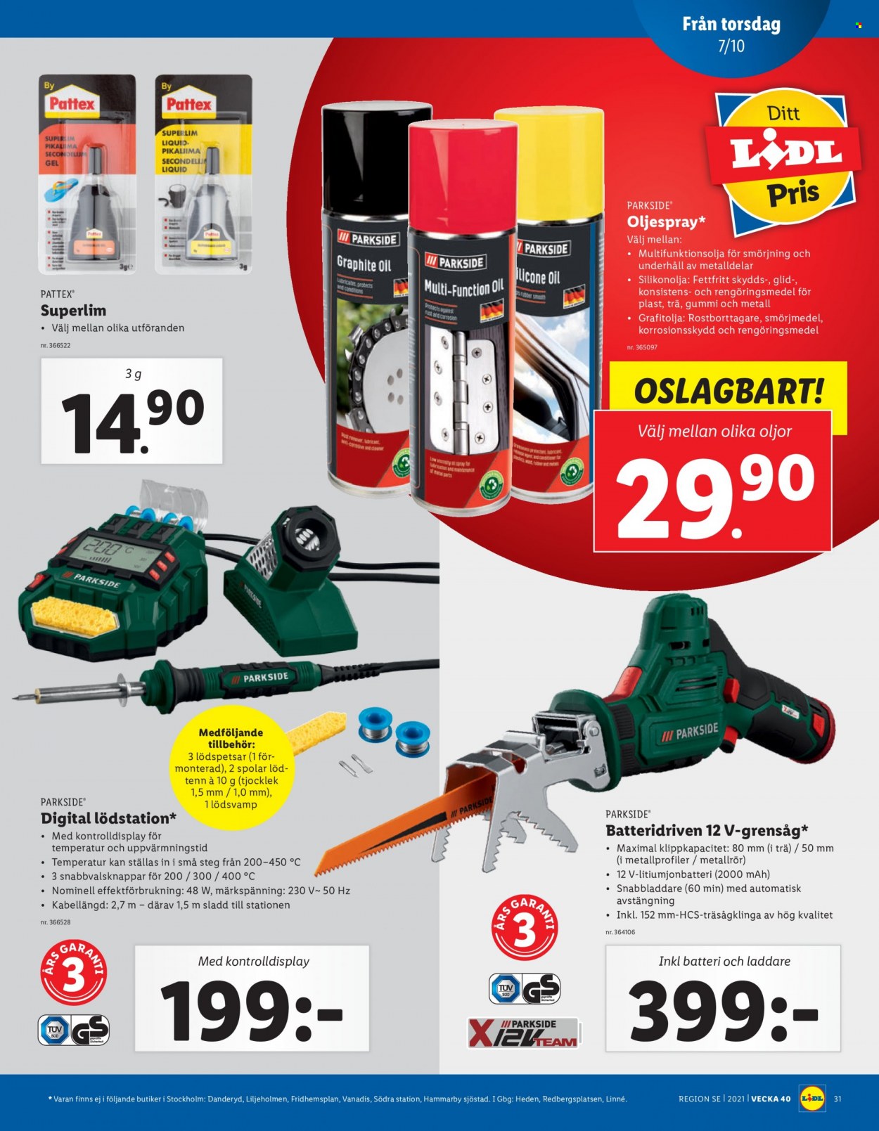Lidl reklamblad - 4/10 2021 - 10/10 2021. Sida 31