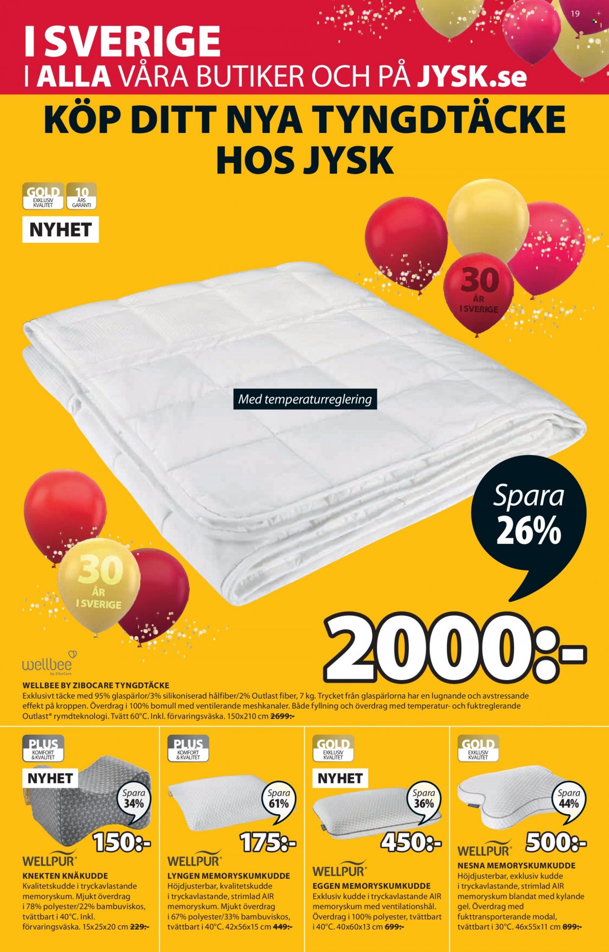 JYSK reklamblad - 27/9 2021 - 10/10 2021. Sida 19