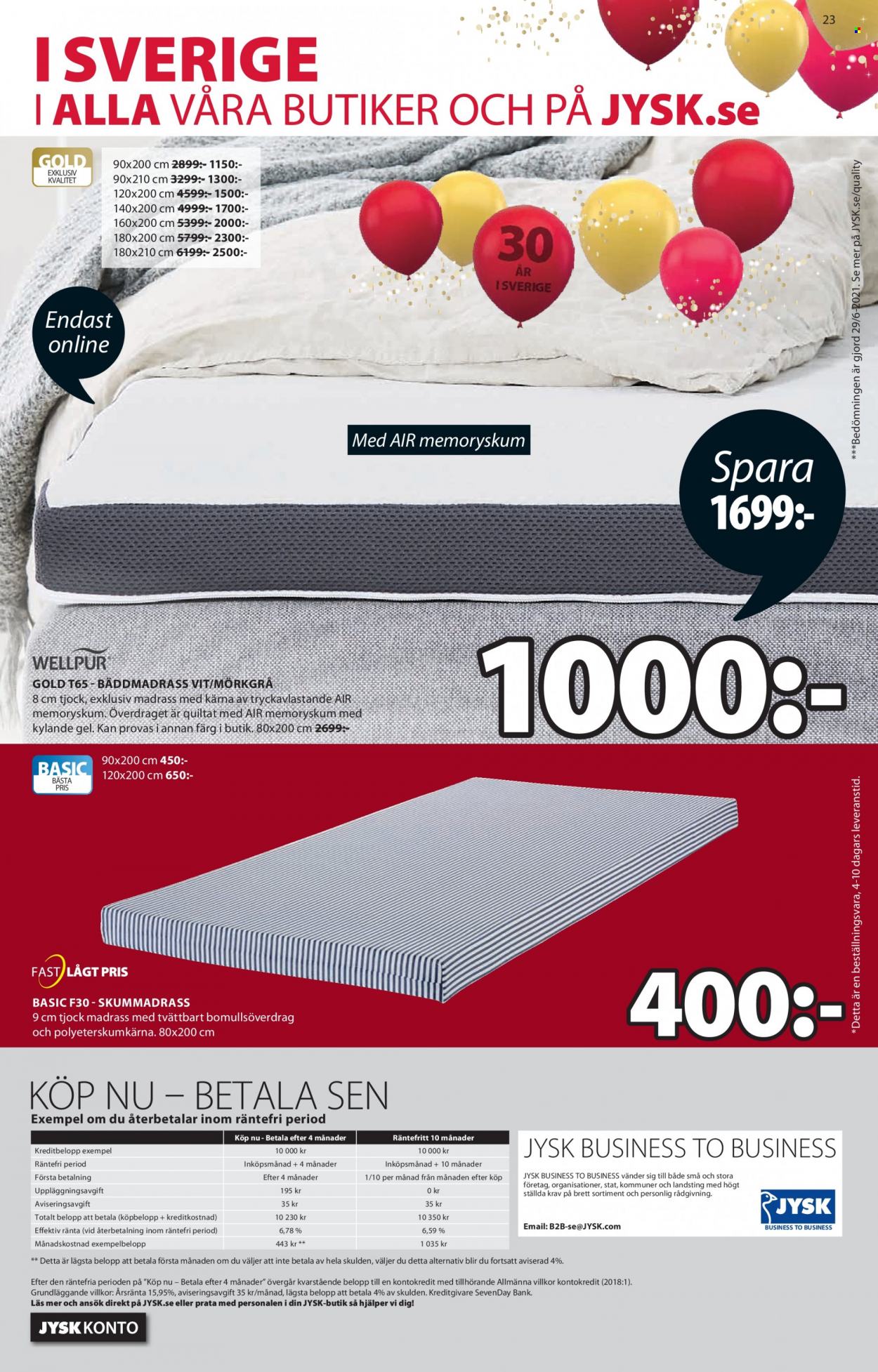 JYSK reklamblad - 27/9 2021 - 10/10 2021. Sida 23