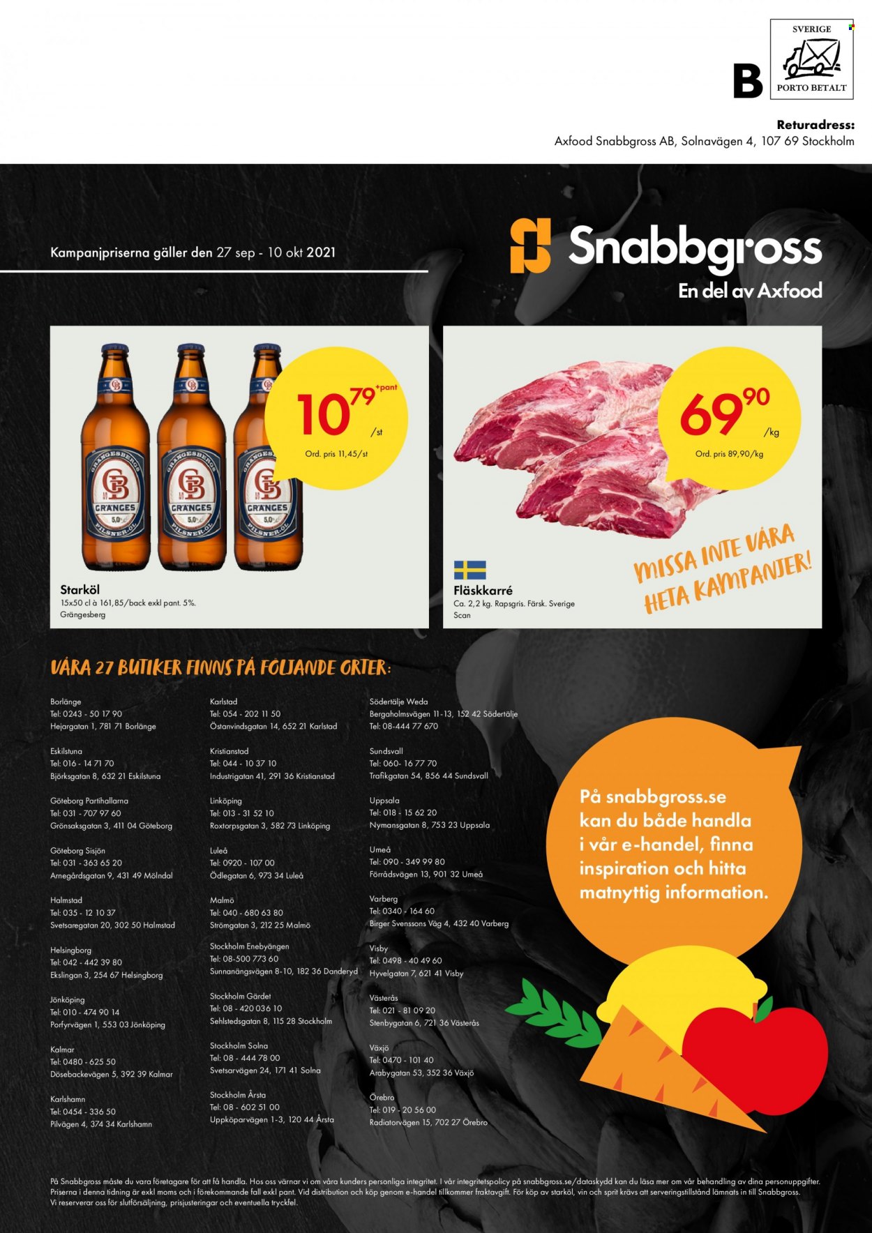 Snabbgross reklamblad - 27/9 2021 - 10/10 2021. Sida 12