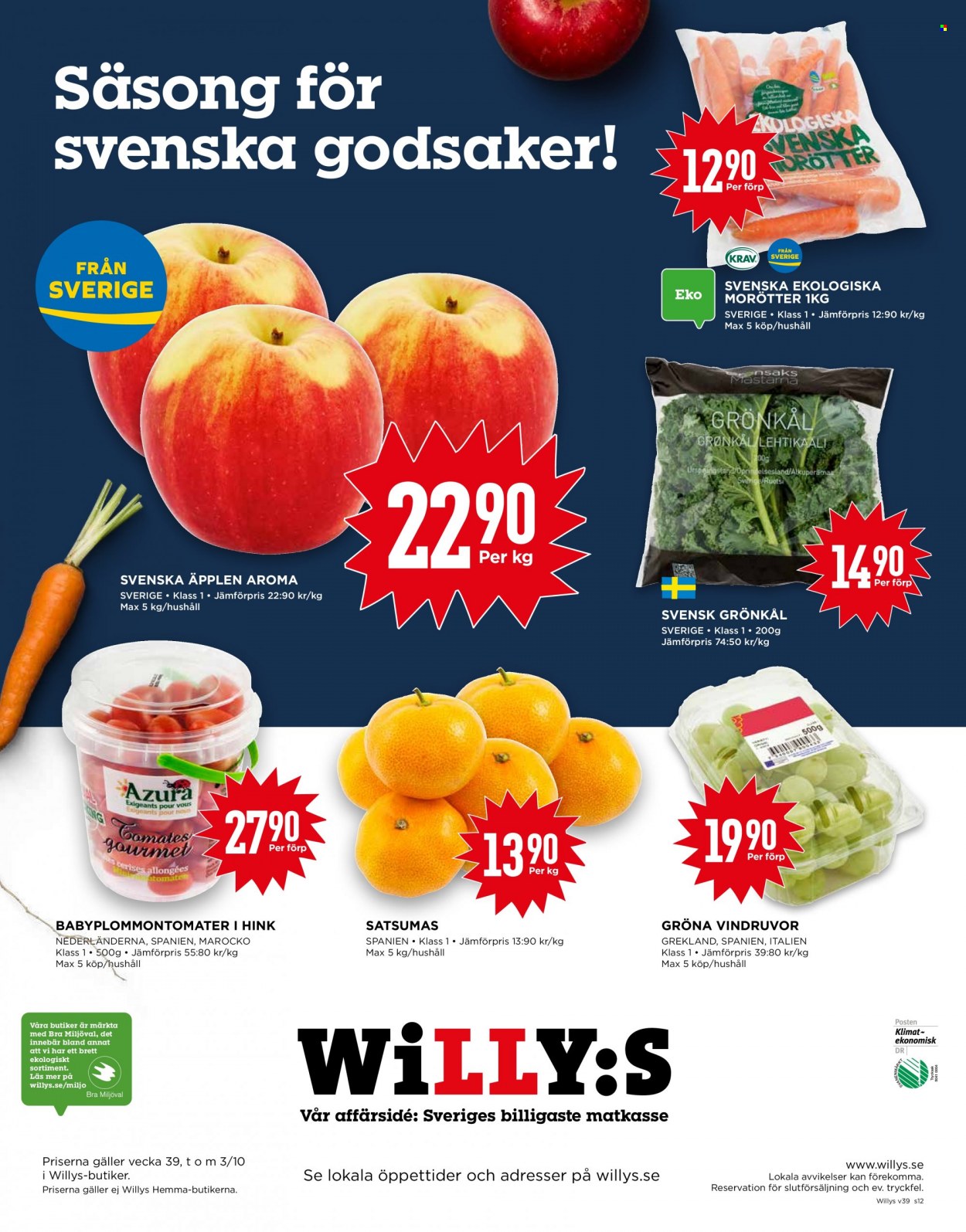 Willys reklamblad - 27/9 2021 - 3/10 2021. Sida 12