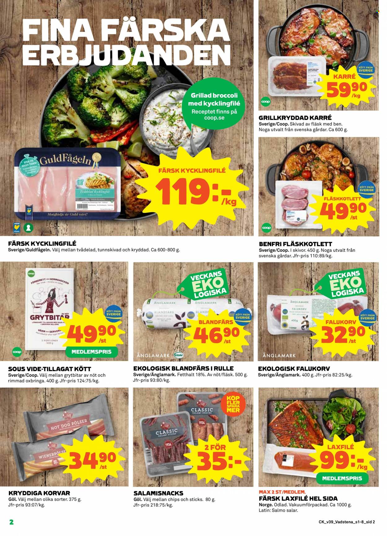 Coop reklamblad - 27/9 2021 - 3/10 2021. Sida 2
