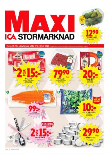 ICA reklamblad - 4/10 2021 - 10/10 2021.