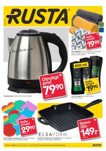 Rusta reklamblad - 6/10 2021 - 12/10 2021.