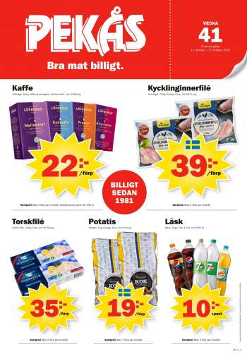 Pekås reklamblad - 11/10 2021 - 17/10 2021.