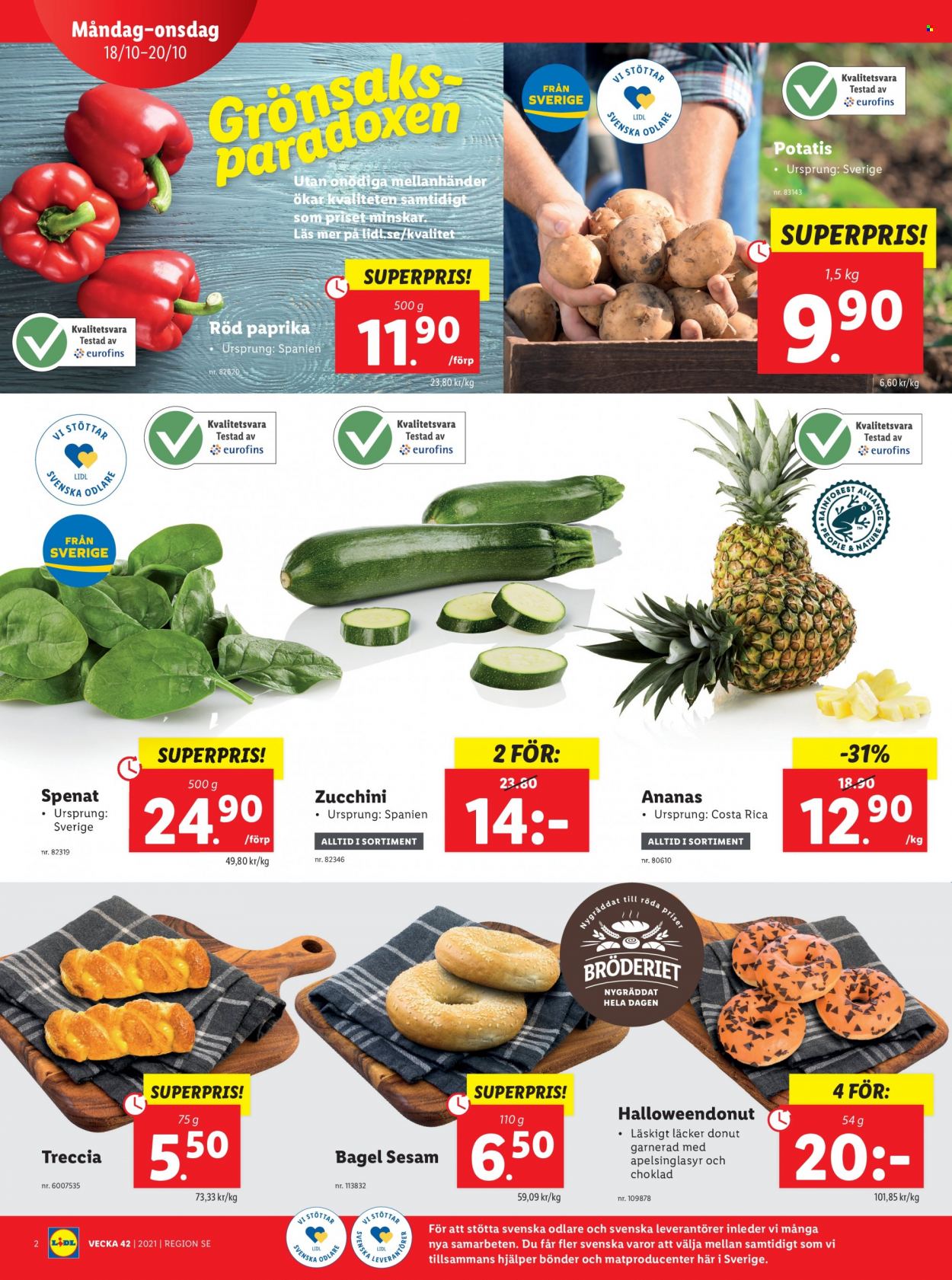 Lidl reklamblad - 18/10 2021 - 24/10 2021. Sida 2