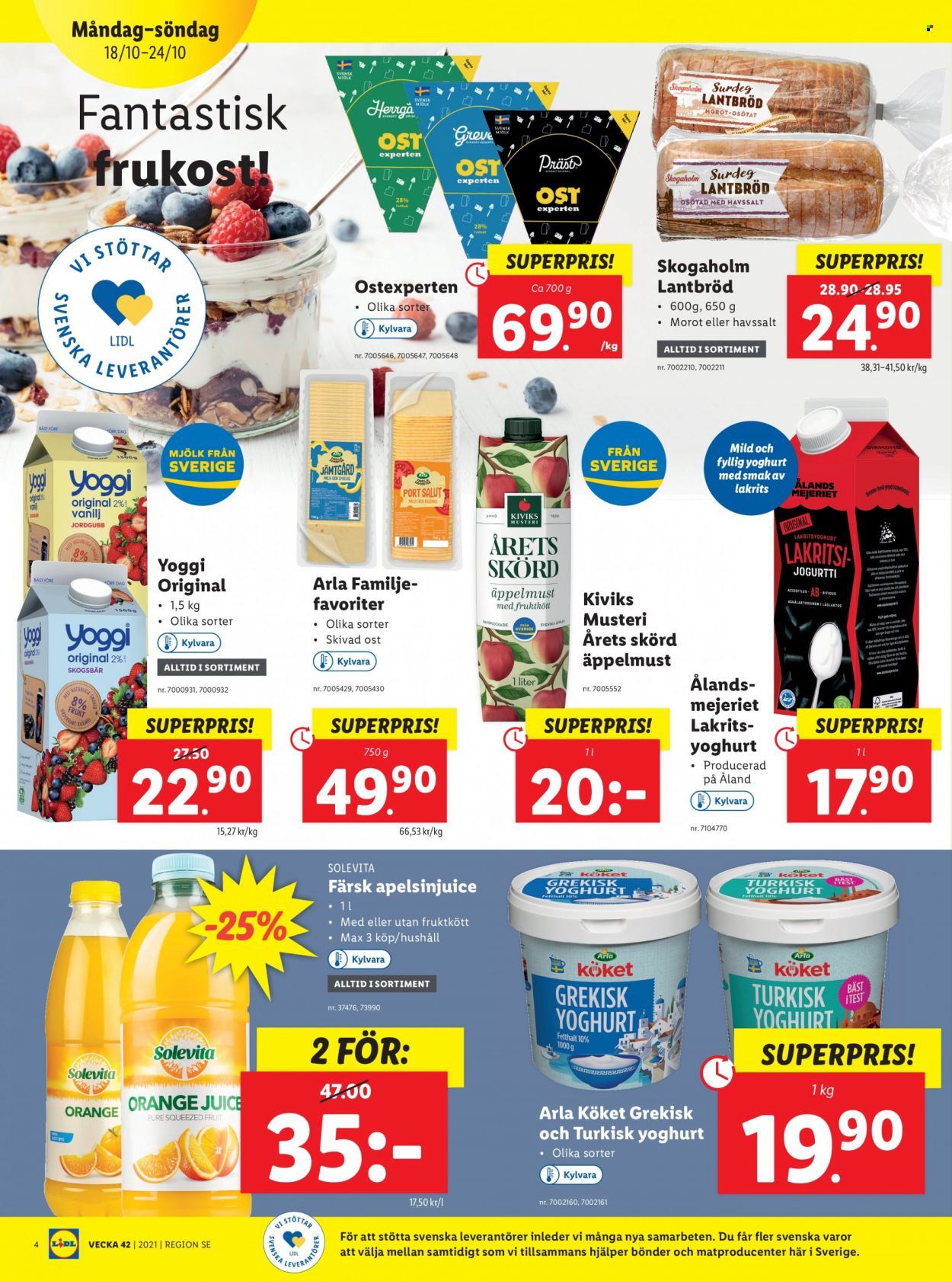 Lidl reklamblad - 18/10 2021 - 24/10 2021. Sida 4