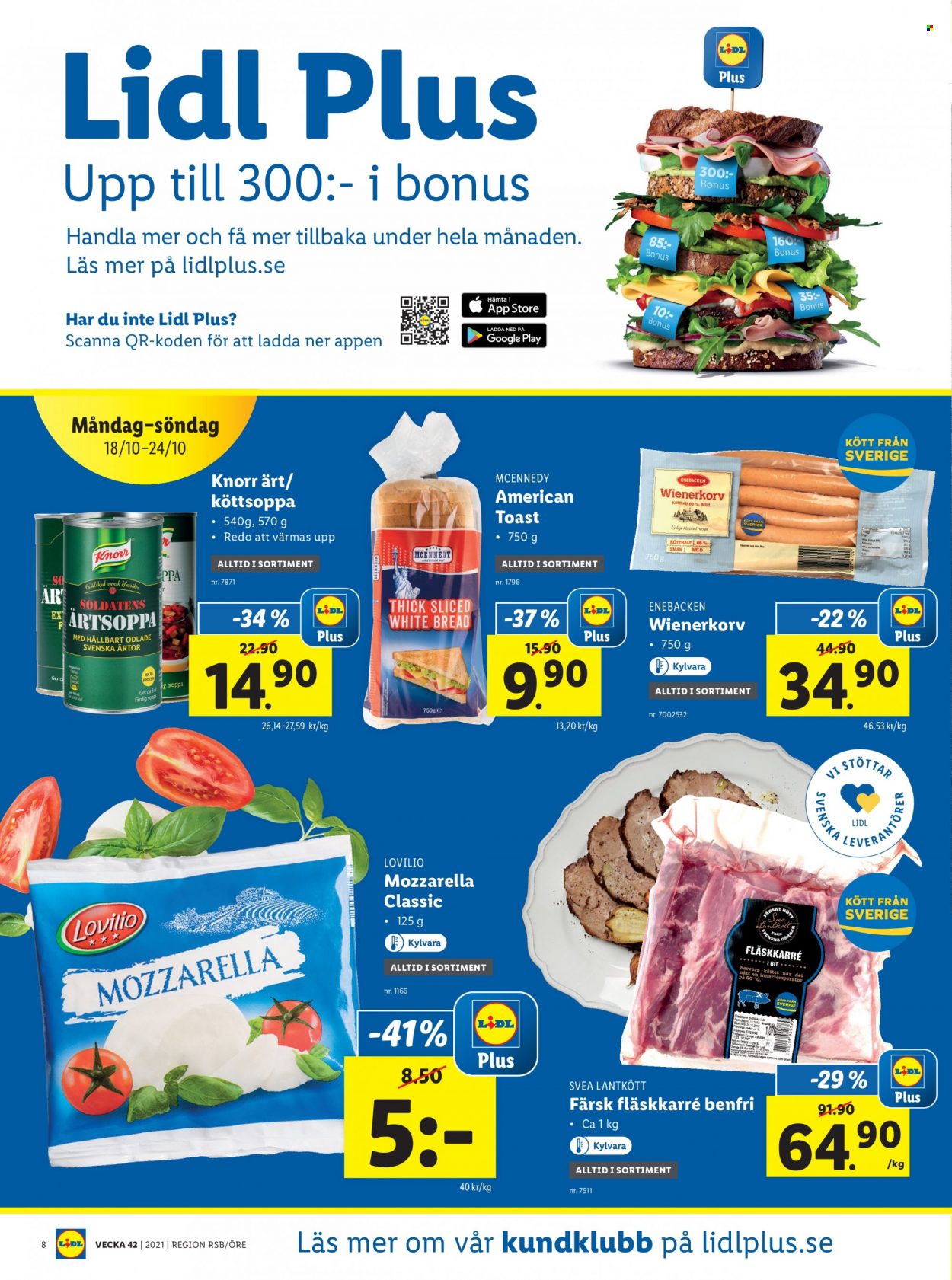 Lidl reklamblad - 18/10 2021 - 24/10 2021. Sida 8