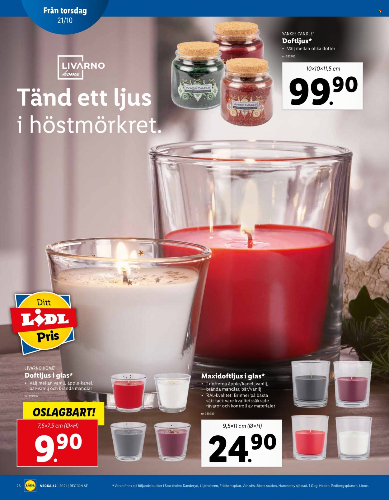Lidl reklamblad - 18/10 2021 - 24/10 2021. Sida 26