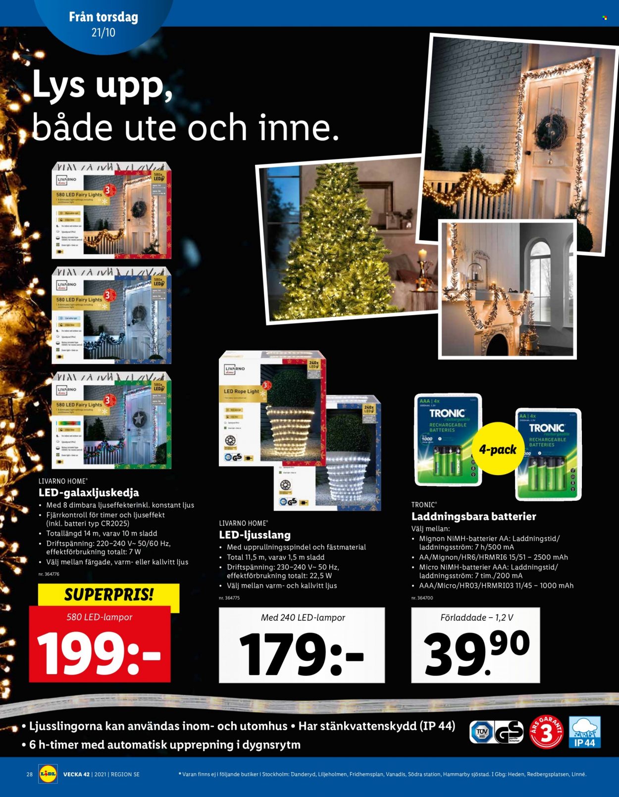 Lidl reklamblad - 18/10 2021 - 24/10 2021. Sida 28