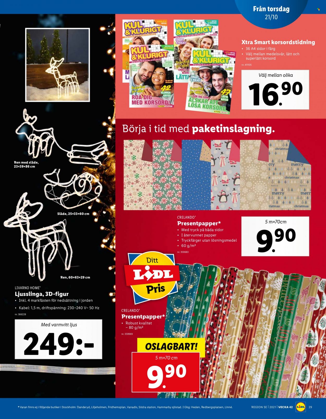 Lidl reklamblad - 18/10 2021 - 24/10 2021. Sida 29