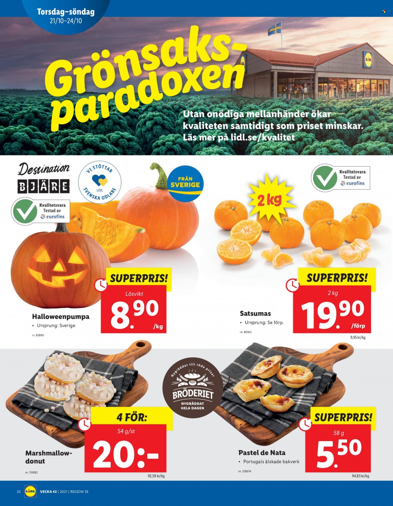 Lidl reklamblad - 18/10 2021 - 24/10 2021. Sida 32