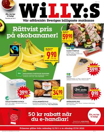 Willys reklamblad - 11/10 2021 - 17/10 2021.