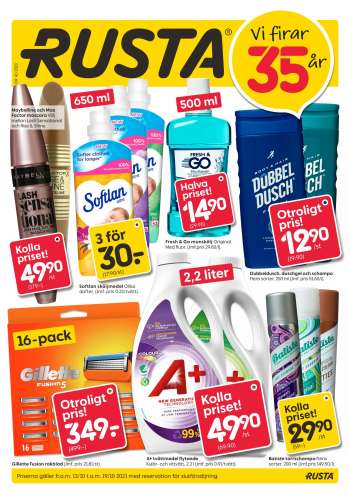 Rusta reklamblad - 13/10 2021 - 19/10 2021.
