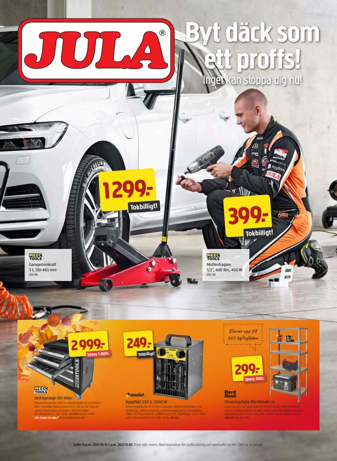 Jula reklamblad - 15/10 2021 - 7/11 2021. Sida 1