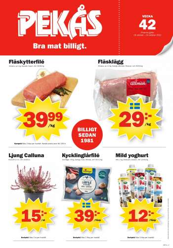 Pekås reklamblad - 18/10 2021 - 24/10 2021.